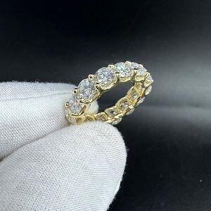 7 Carat Lab Grown Diamond U-Shape Eternity Band
